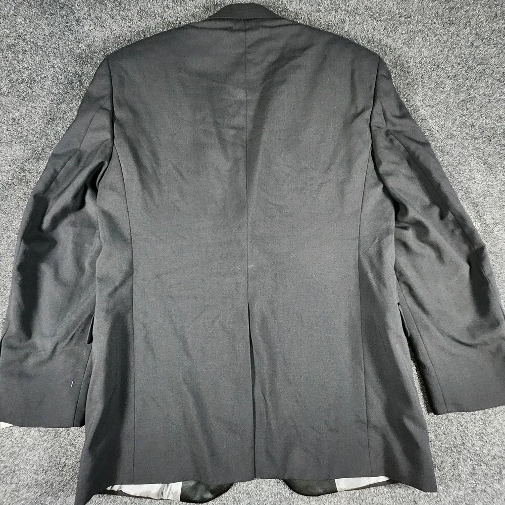 NWT Stafford Essentials 1 Button Tuxedo Jacket Men's 38R Classic Fit Black‎ Wool